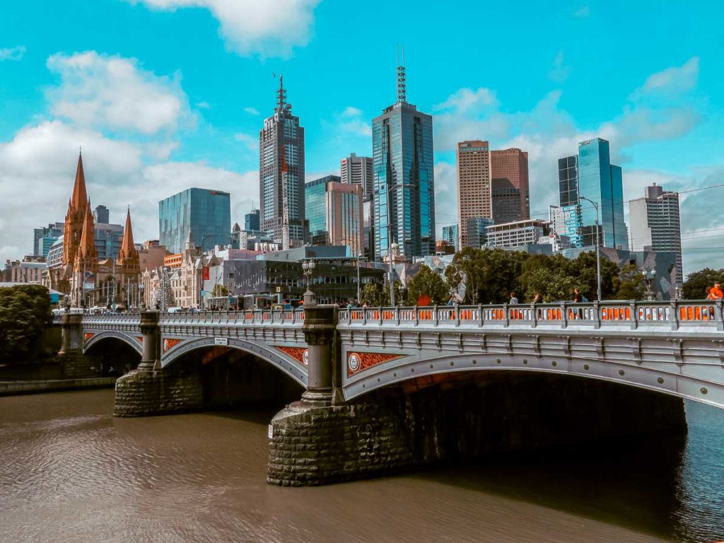 The Yarra River runs through the heart of Melbourne - add a kayak trip or cruise down the river to your Melbourne bucket list