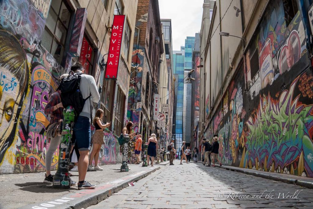 One of the coolest Melbourne tours is a street art tour which showcases the city's street art culture