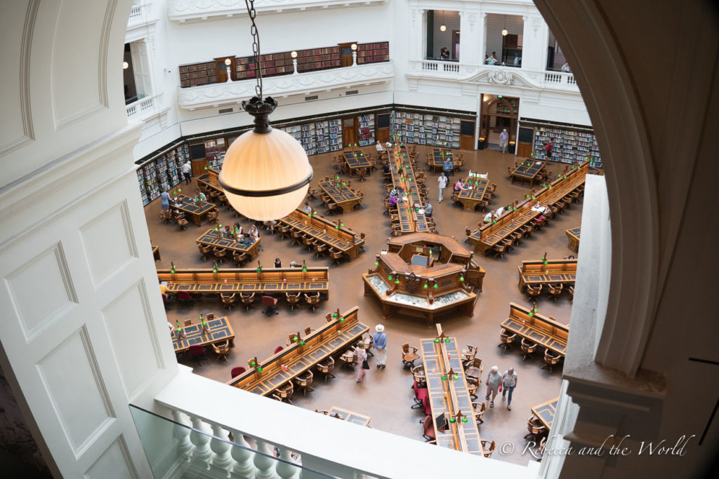 The State Library is one of the most beautiful buildings in Victoria, and you can take a free tour to learn about it