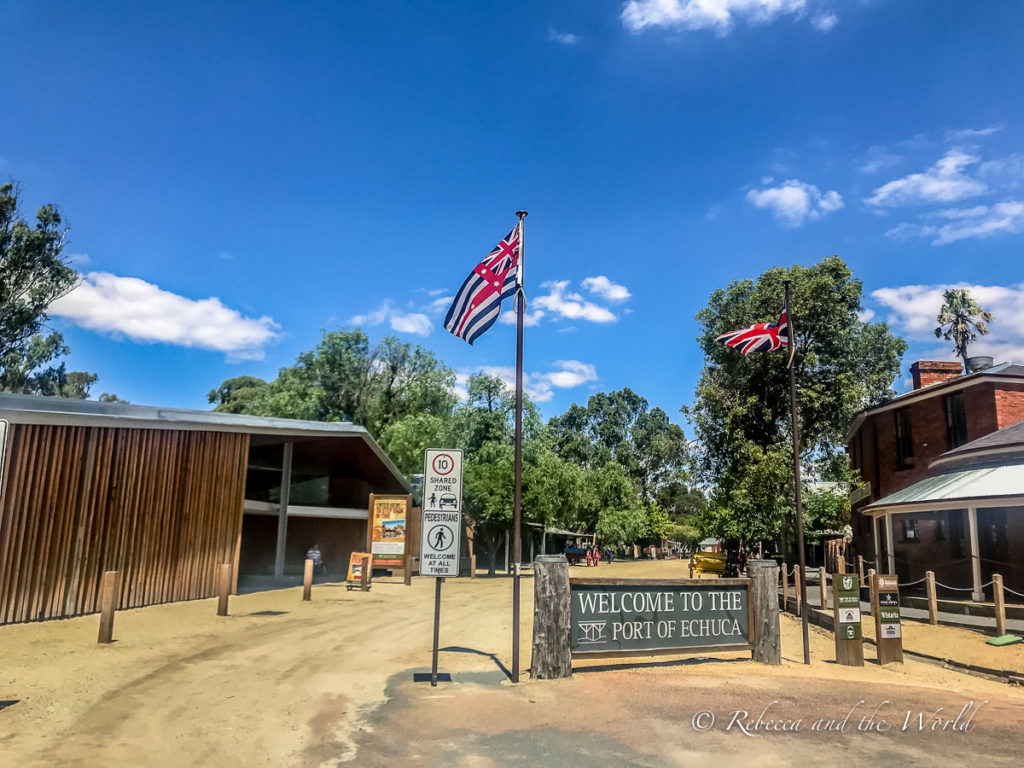 The Port of Echuca historic district is one of the best places to visit in Echuca, Victoria, to learn about the town's important role in river shipping