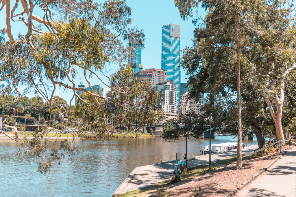 One of the free things to do in Melbourne also gets you outside in nature - strolling along the Yarra River