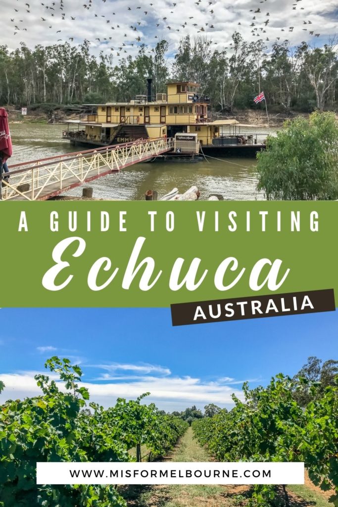 For a small town, there are lots of things to do in Echuca, Victoria. Just a short trip from Melbourne, a weekend in Echuca is a great way to experience rural Australian life. From water sports on the Murray River to a quirky beer museum, here's what to do in Echuca. | Echuca | Things To Do in Echuca | Places to Visit in Victoria Australia | Things To Do in Victoria Australia | Murray River | Echuca Travel | Victoria Australia | Australia | Weekend Trip | Australia Travel | Visit Australia