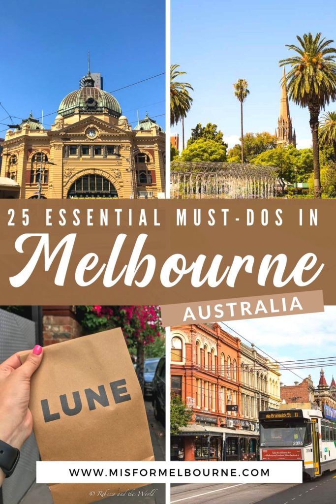 Melbourne, Australia, is one of the coolest cities in the world. But it can be overwhelming to figure out what to add to your Melbourne itinerary. Here, a local shares her tips for the best 25 things to do in Melbourne, from street art to trendy bars to parks to culture. Read on and save this post for when you visit Melbourne! | Melbourne | Things To Do in Melbourne | What To Do in Melbourne | Visit Melbourne | Visit Australia | Melbourne Travel Guide | Australia Travel | Melbourne Travel