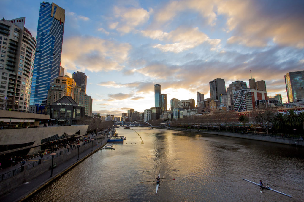 For a unique night out in Melbourne, take a kayak or dinner cruise along the Yarra River