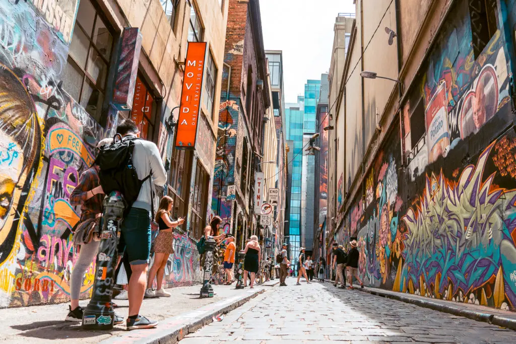 One of the best things to do on a weekend in Melbourne is explore the city, stopping to check out street art