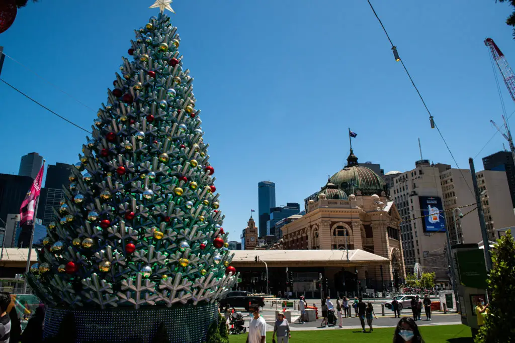 Summer in Melbourne means Christmas and plenty of Christmas decorations and festivities around the city