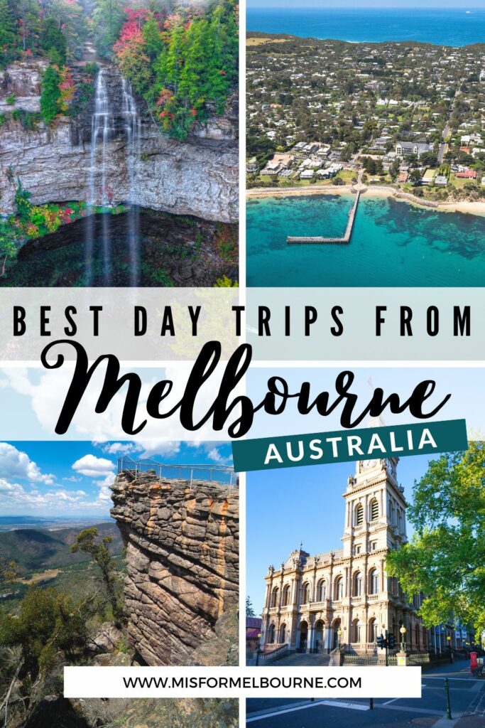 Get out of the city with one of these awesome day trips from Melbourne. Includes Melbourne day trips options under an hour from the city, between 1-2 hours away or 2+ hours' drive. | Melbourne Day Trips | Day Trips From Melbourne | Melbourne | Visit Melbourne | Melbourne Australia | Melbourne Tourist Guide | Melbourne Visitor Guide | Melbourne Itinerary | Things To Do in Melbourne | Things To Do Near Melbourne | Melbourne Day Tours | Best Day Trips From Melbourne | Road Trips Melbourne