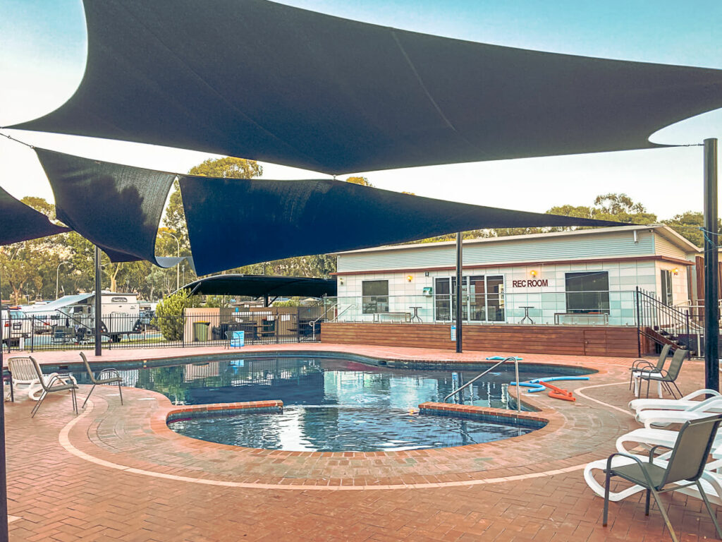 Swimming pool at NRMA Echuca Holiday Park