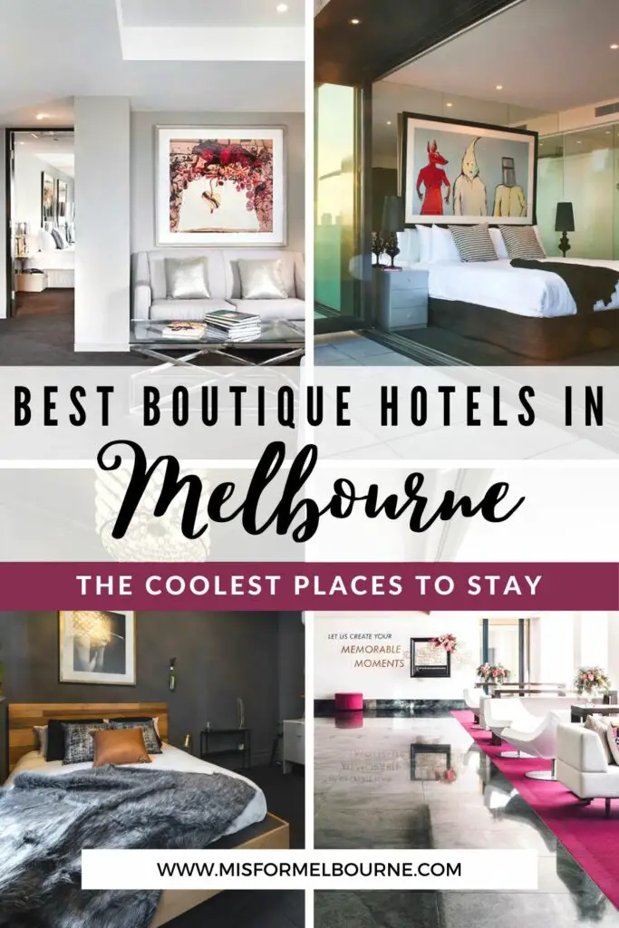 Discover the best boutique hotels in Melbourne, Australia - curated by a local and covering the coolest Melbourne neighbourhoods.