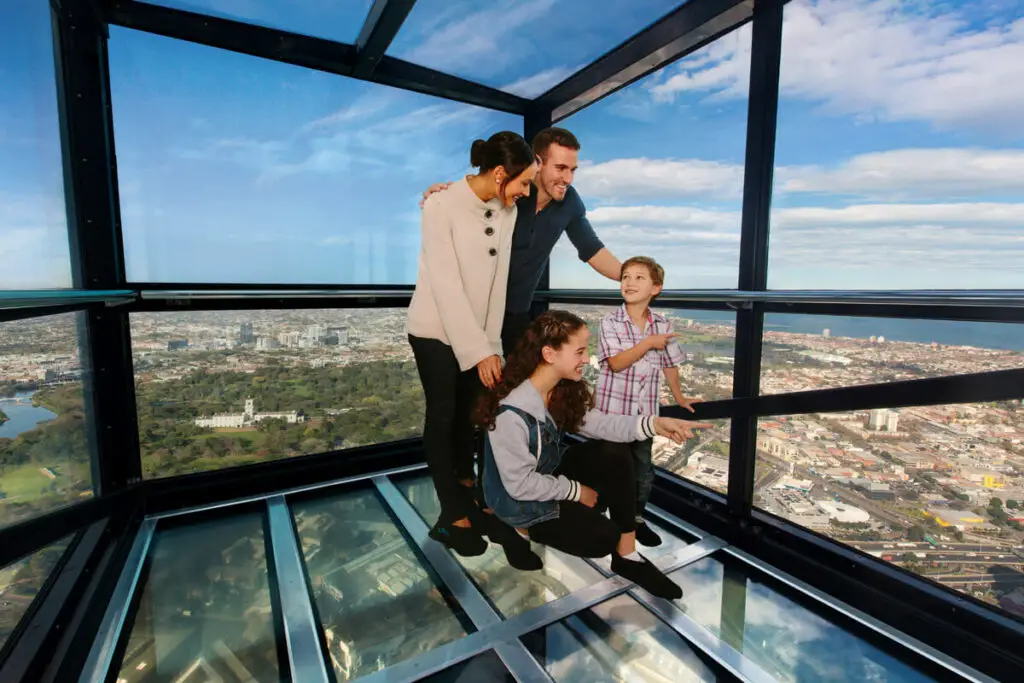 For kids who aren't afraid of heights, zooming up to the top of Melbouren Skydeck is a great way to see the city from above