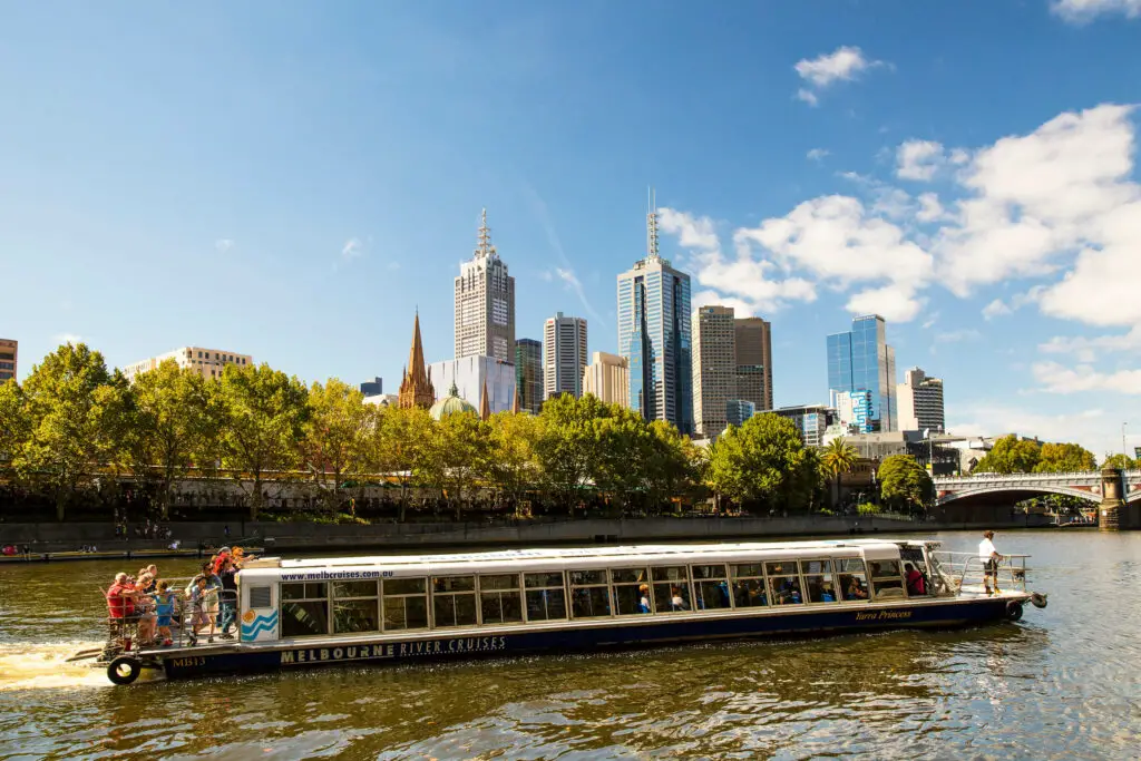 A Yarra River cruise is a great way to see the city from a different angle