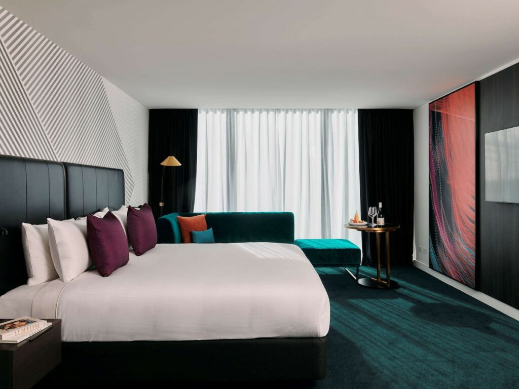 The funky rooms at Movenpick Melbourne are a standout in the city