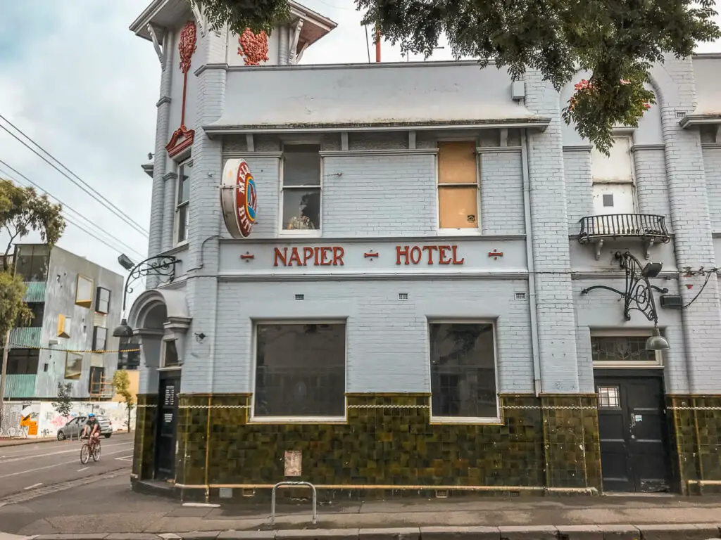 Check out the Napier Hotel, another great bar and pub in Fitzroy
